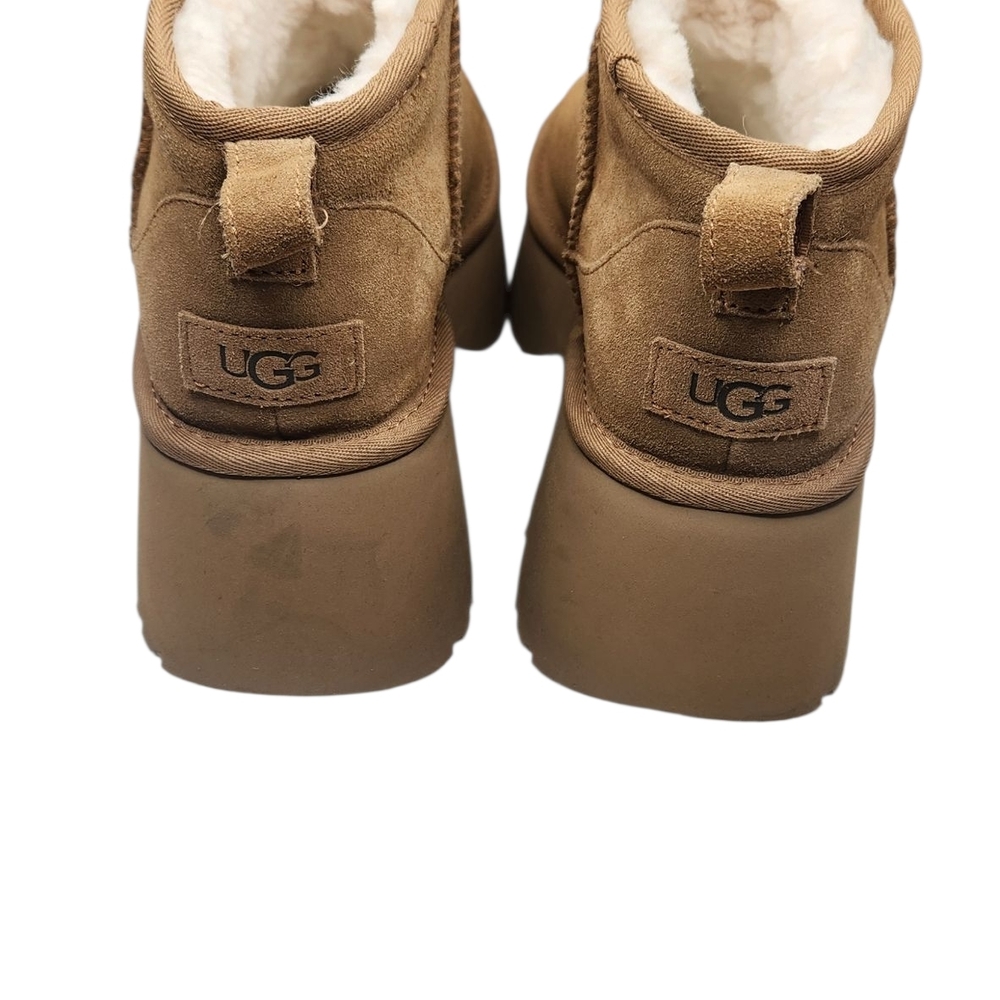 UGG Tan Suede Platform Boots